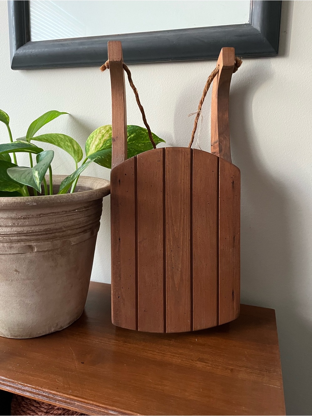 Wooden Sled Decor